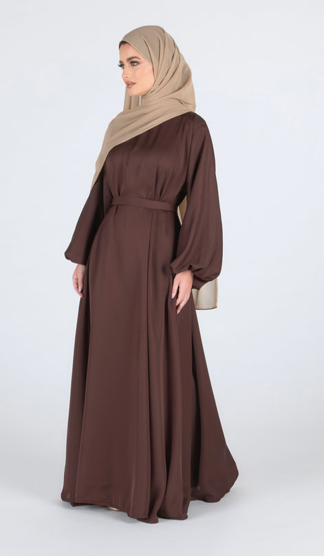 Walnut Flare Closed Abaya