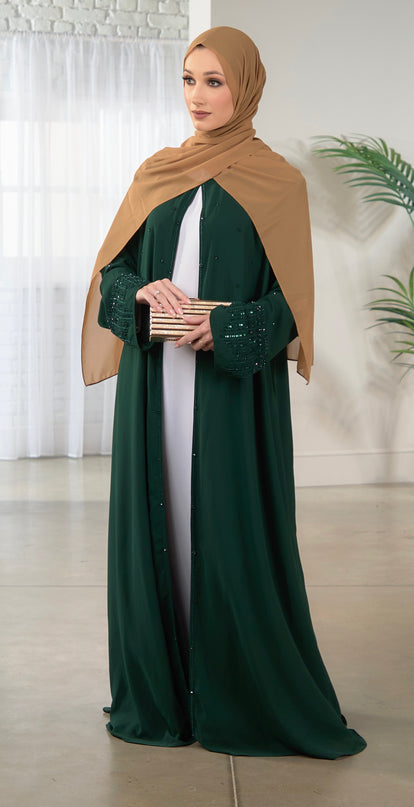 Lilly Abaya - Bottle Green