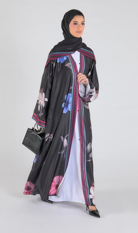Noir Bloom Abaya