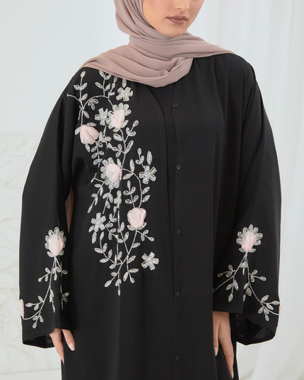 BLACK EMBELLISHED ABAYA