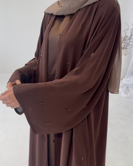 Walnut Sequin Abaya
