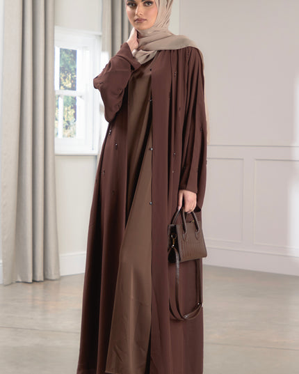 Walnut Sequin Abaya