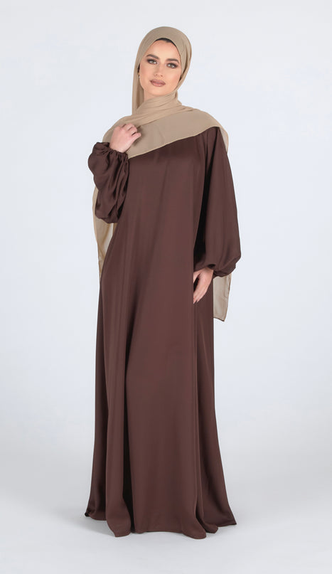 Walnut Flare Closed Abaya