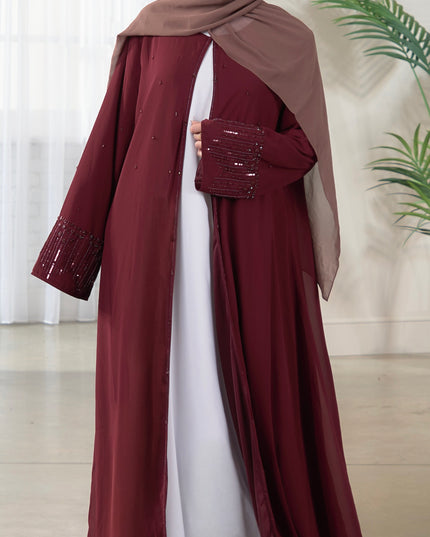 Lilly Abaya - Burgundy