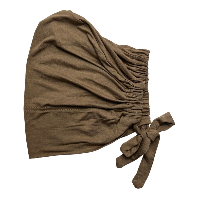 Tie-Back Hijab Under Cap - Mocha