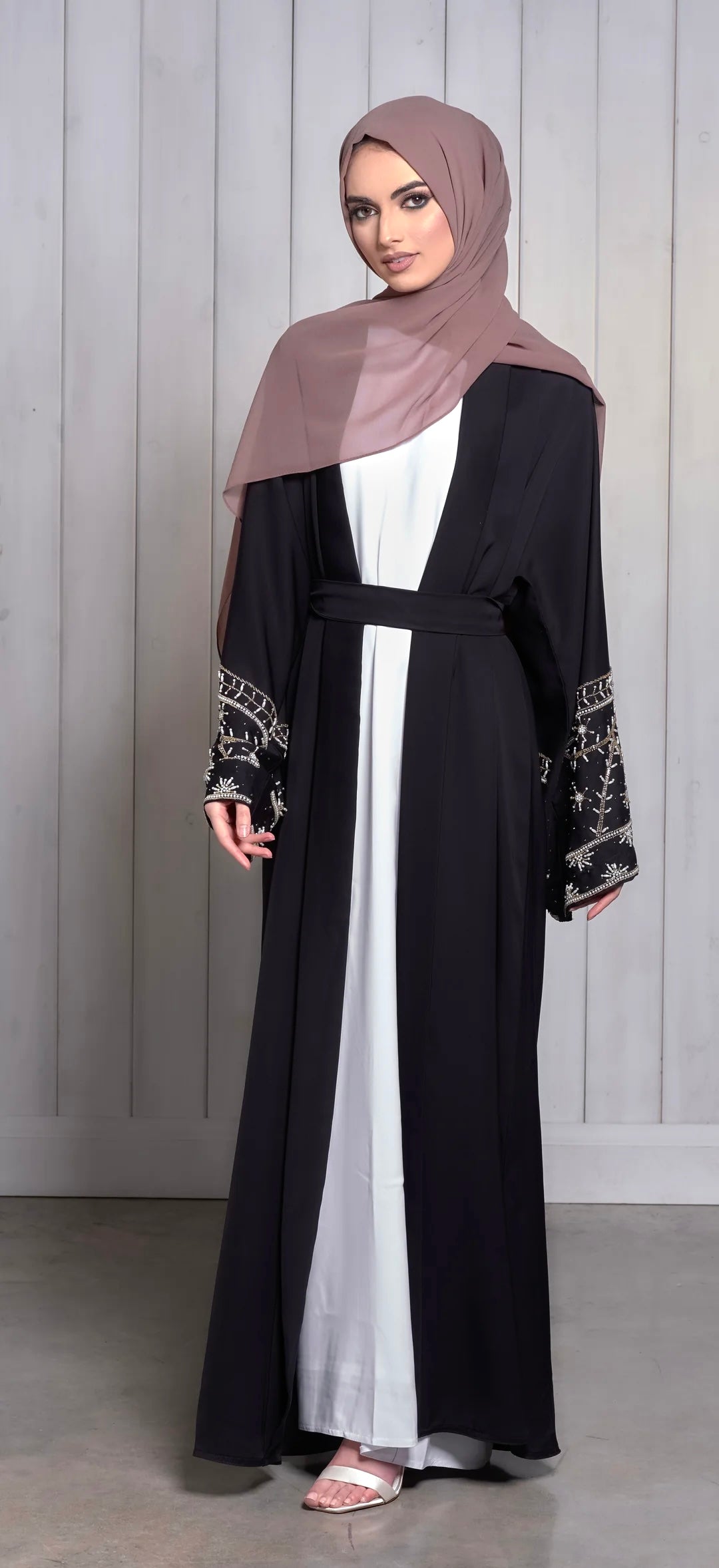 Evie Embellished Sleeve Abaya