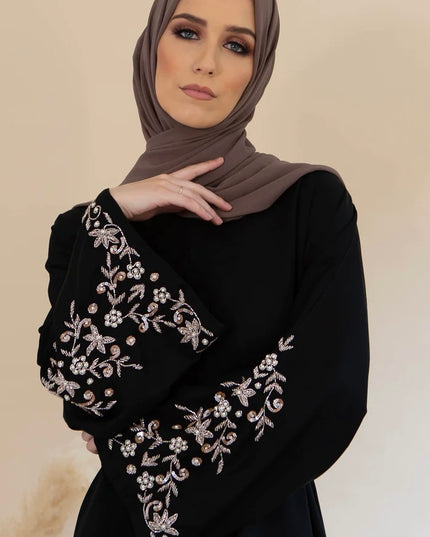 Dana Embellished Sleeve Abaya