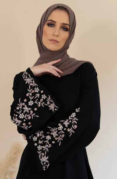 Dana Embellished Sleeve Abaya