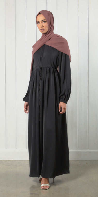 Yara Closed Abaya - Black