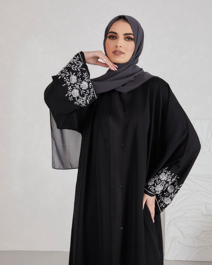 Haya Embellished Sleeve Abaya