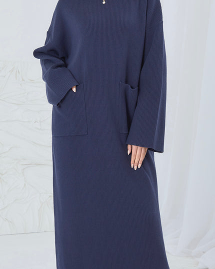 Modest Jumper Dress - Navy Aaliya Collections Modest Jumper Dress - Navy Aaliya Collections