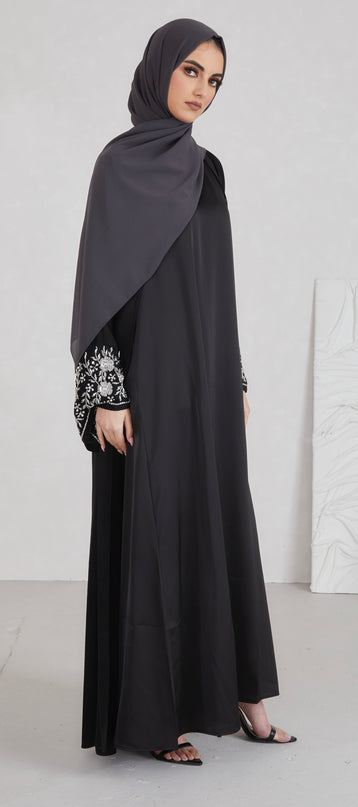 Satin Sleeveless Slip - Black