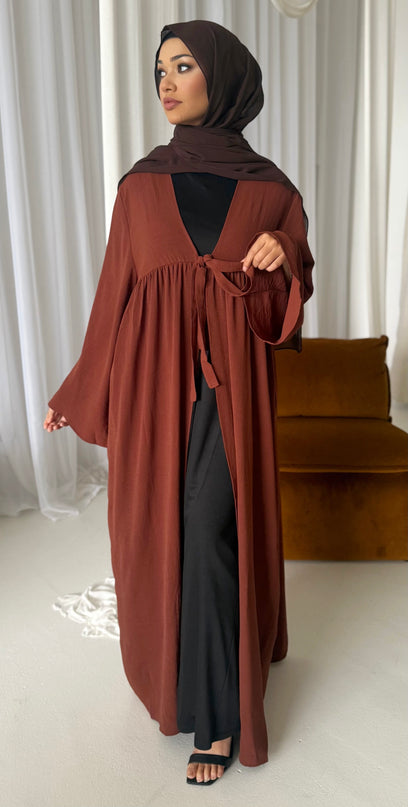 tie open abaya