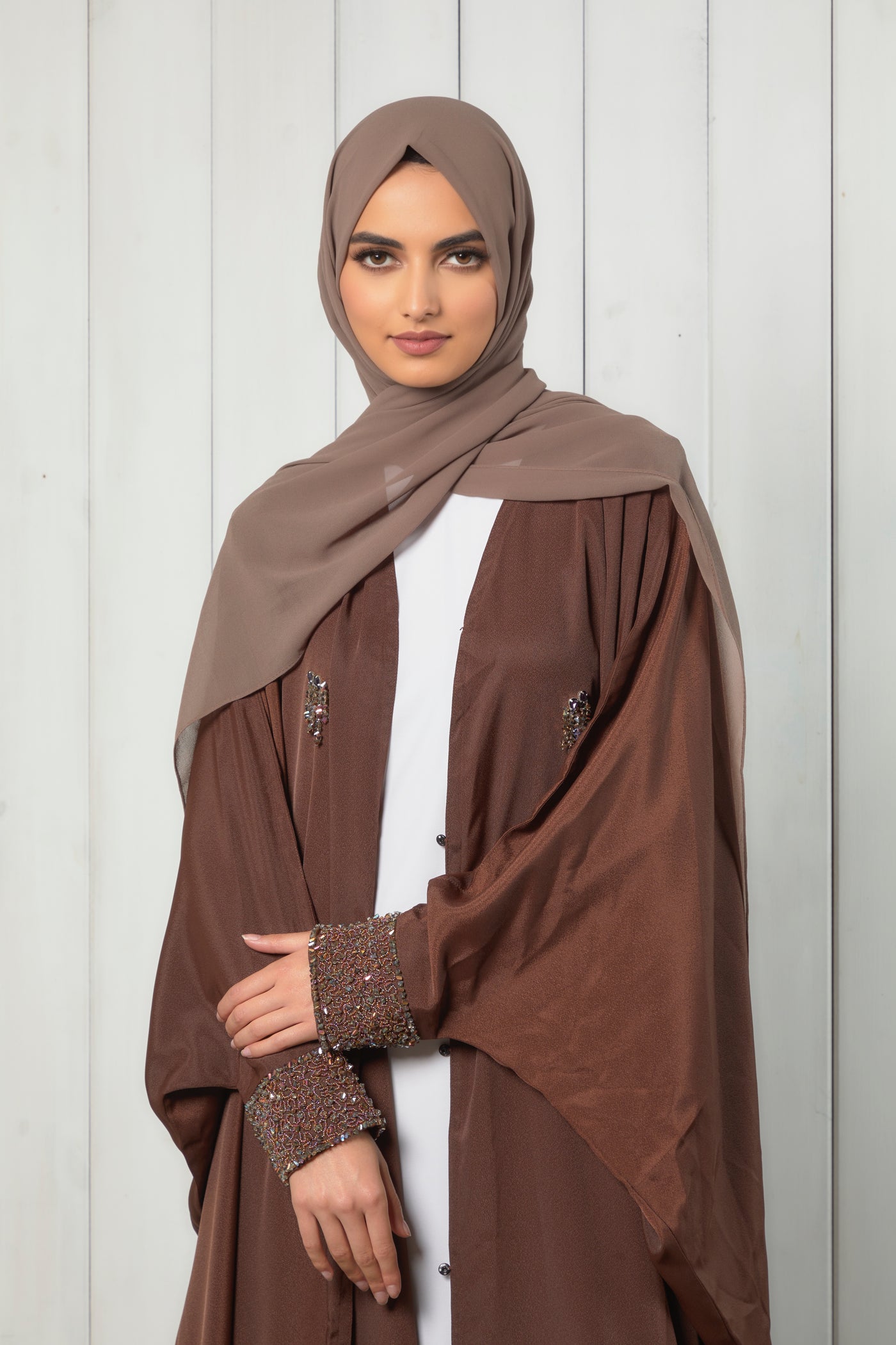 Eilayah Embellished Sleeve Batwing Abaya
