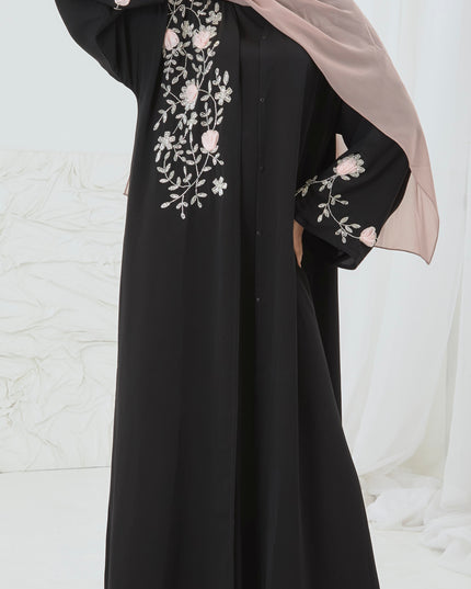 BLACK EMBELLISHED ABAYA