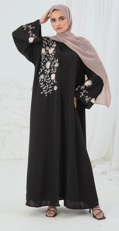 BLACK EMBELLISHED ABAYA