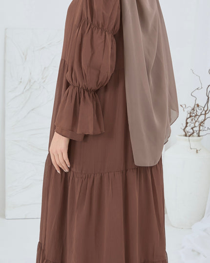 TWO PIECE CHIFFON ABAYA SET