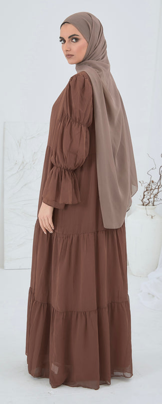 TWO PIECE CHIFFON ABAYA SET