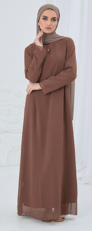 TWO PIECE CHIFFON ABAYA SET