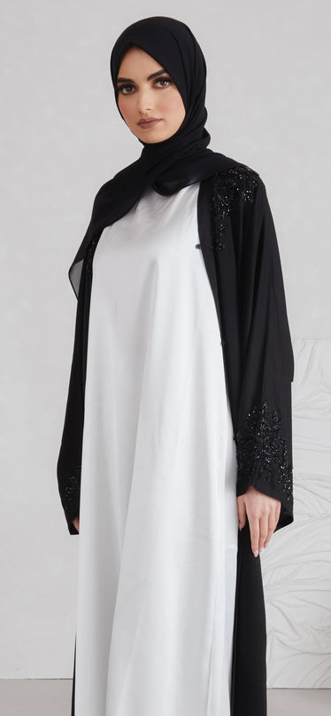 Satin Sleeveless Slip - White