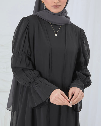 TWO PIECE CHIFFON ABAYA SET