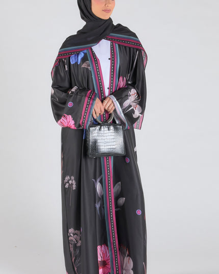 Noir Bloom Abaya