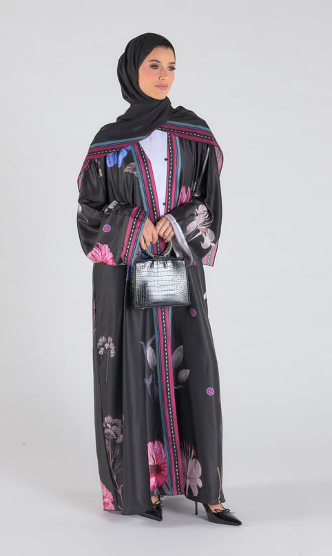 Noir Bloom Abaya