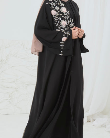 BLACK EMBELLISHED ABAYA