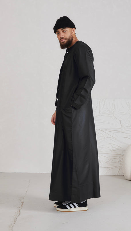 Men's Omani Thobe - Black