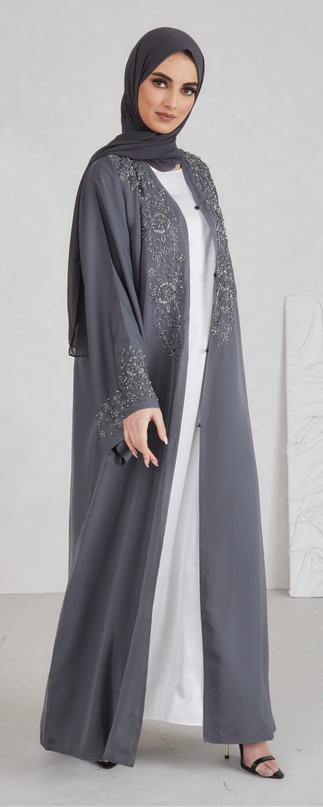 Malak Abaya - Grey