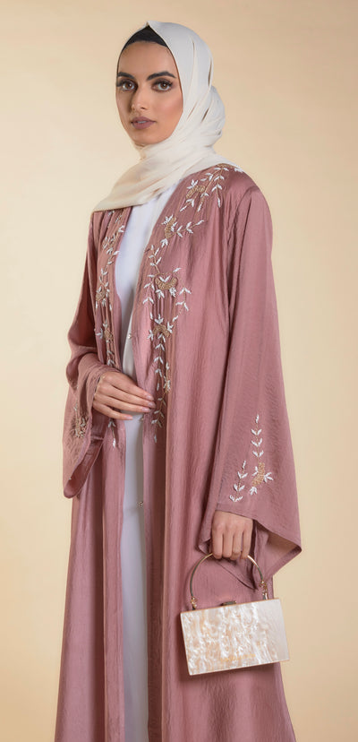 Noor Sequin Abaya - Mauve