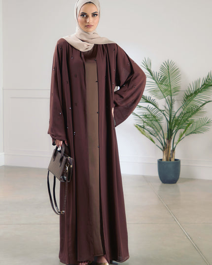 Walnut Sequin Abaya