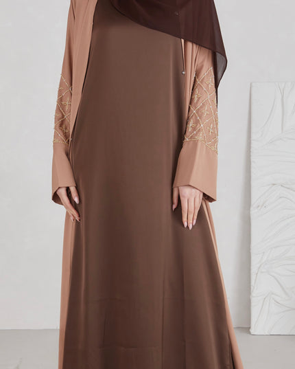 Satin Sleeveless Slip - Walnut