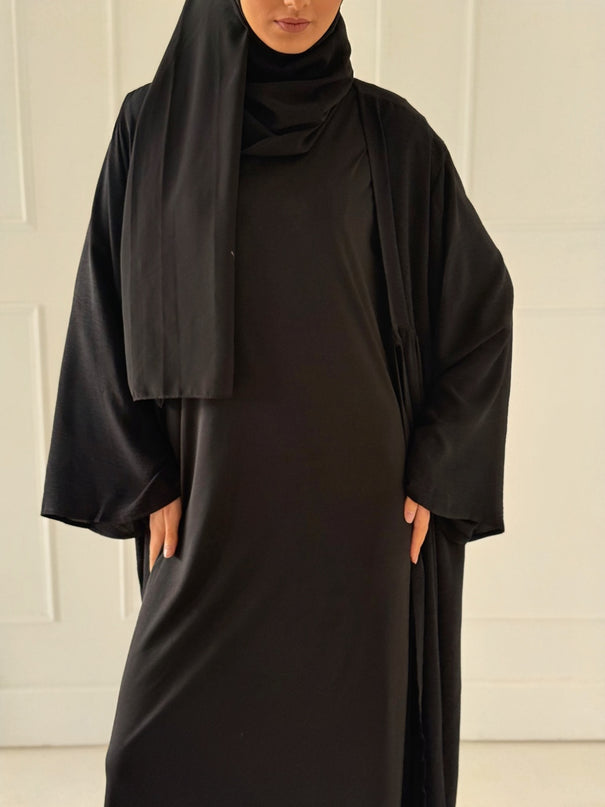 lack sleeveless slip dress