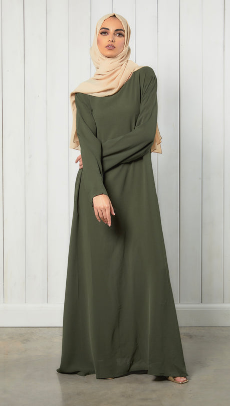 Everyday Abaya With Pockets - Navy