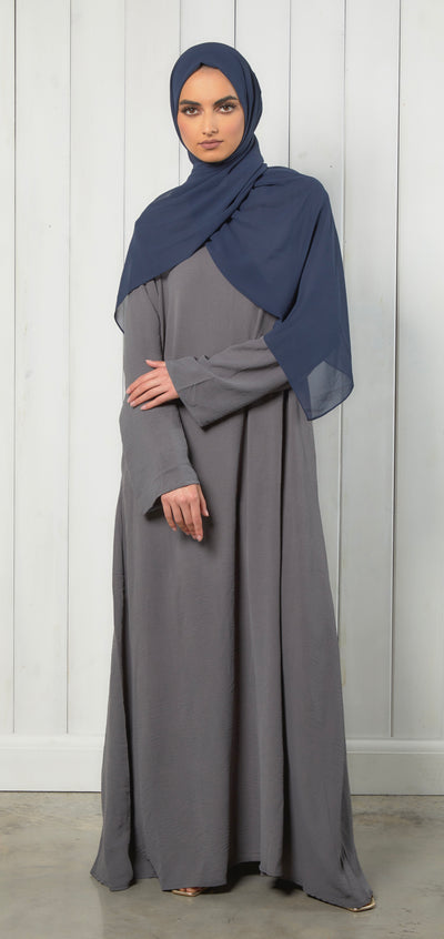 closed abaya with pockets