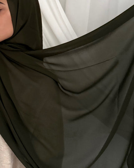 Soft Chiffon Hijab - Khaki