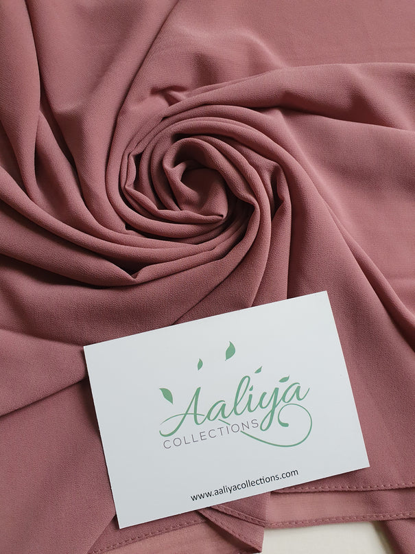 Aaliya Collections Chiffon Hijab - Light Mauve