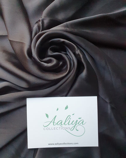 Aaliya Collections Plain Rayon Hijab Black