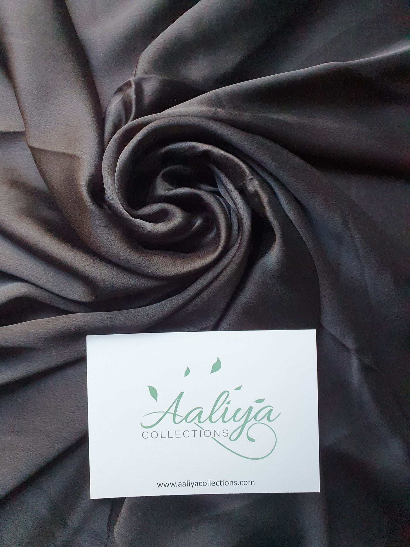 Aaliya Collections Plain Rayon Hijab Black