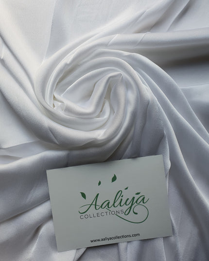 Aaliya Collections Plain Rayon Hijab White