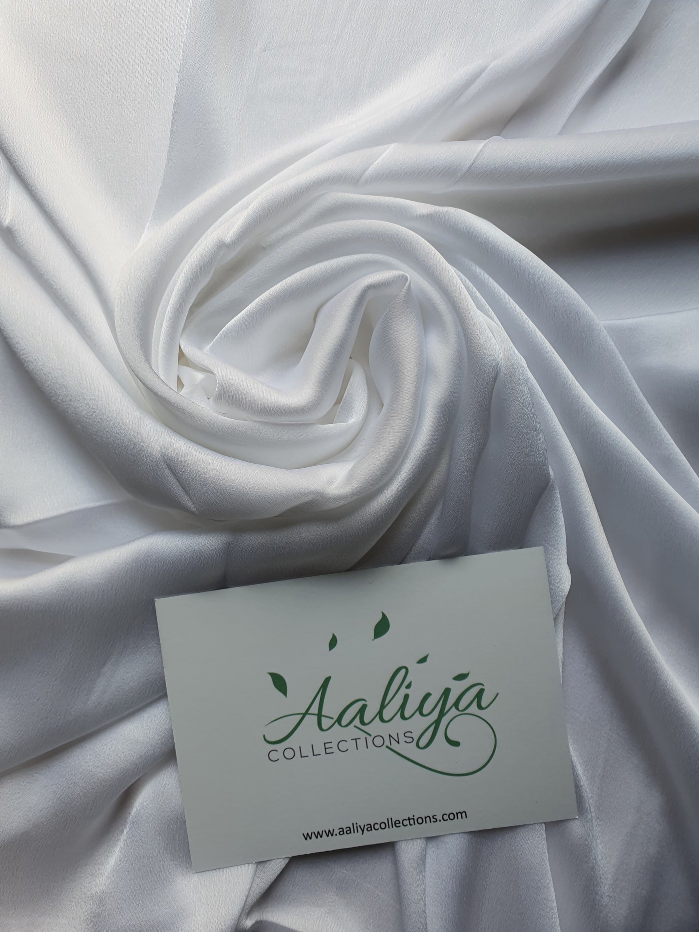 Aaliya Collections Plain Rayon Hijab White