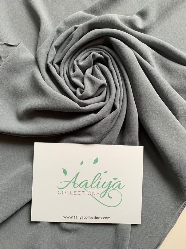 Chiffon Hijab - Grey