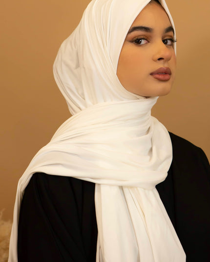 AALIYA COLLECTIONS JERSEY HIJAB IN WHITE