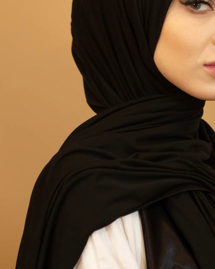 AALIYA COLLECTIONS JERSEY HIJAB IN BLACK
