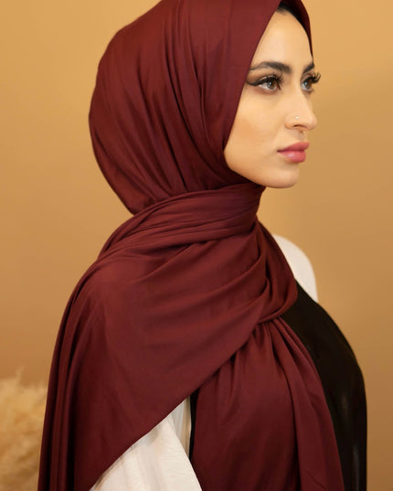 AALIYA COLLECTIONS JERSEY HIJAB IN MAROON