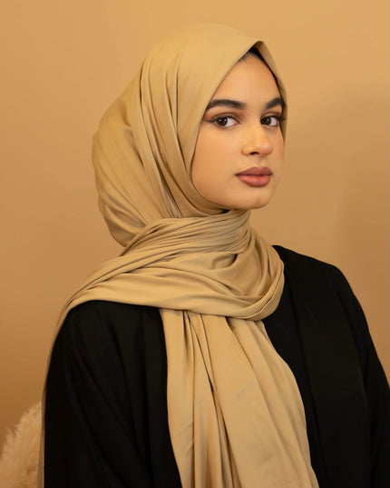 AALIYA COLLECTIONS JERSEY HIJAB IN BEIGE