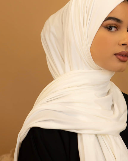 AALIYA COLLECTIONS JERSEY HIJAB IN WHITE