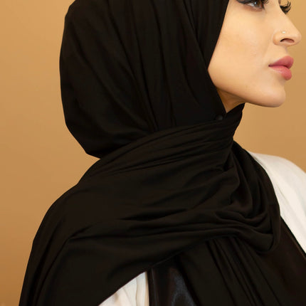 AALIYA COLLECTIONS JERSEY HIJAB IN BLACK