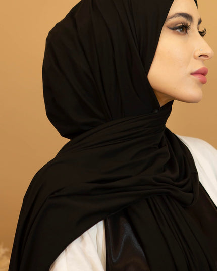 AALIYA COLLECTIONS JERSEY HIJAB IN BLACK